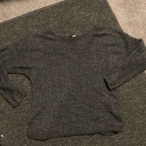Grey knit sweater